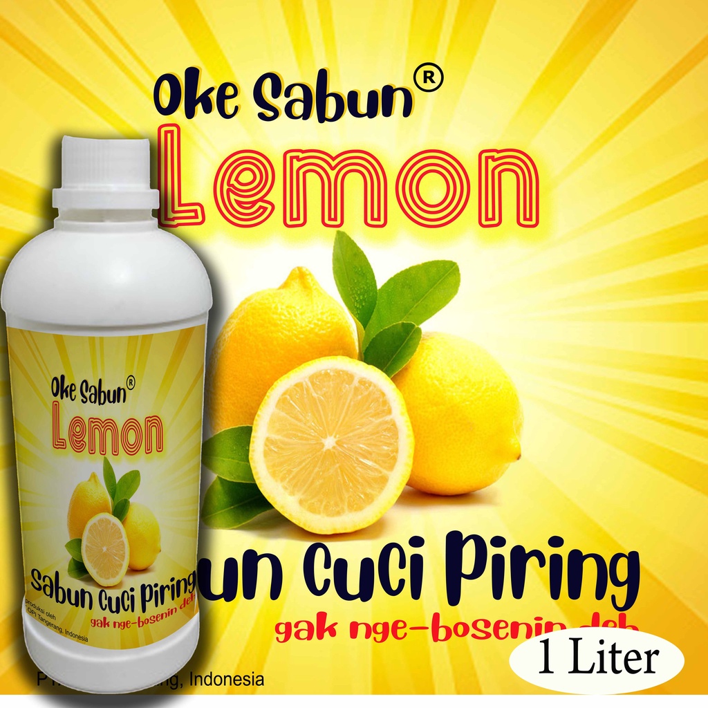 sabun cuci piring 1liter varian wangi lemon terbaru