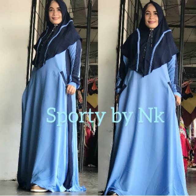 Gamis sporty by Nk muslim