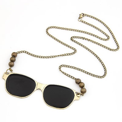 LRC Kalung Wanita Korean vintage persoanlity fashion glassess C04467X