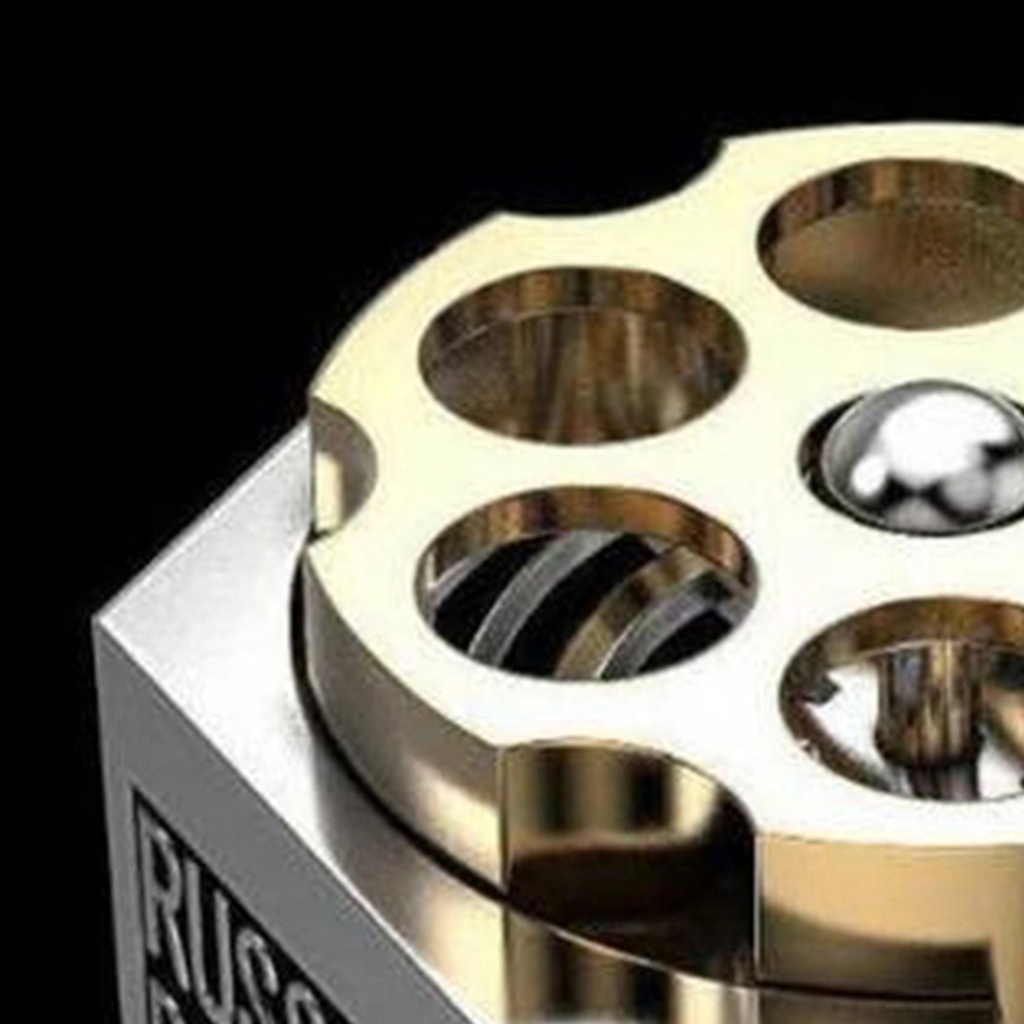 Cincin Pria Bentuk Roulette Rusia Bahan Tembaga Tahan Lama Untuk Pesta / Club / Cosplay
