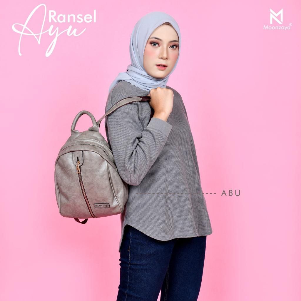 Ransel Ayu by Moonzaya - Moonzaya - Ransel Ayu - Tas Pungung - Tas Punggung Wanita - Backpack - Tas 