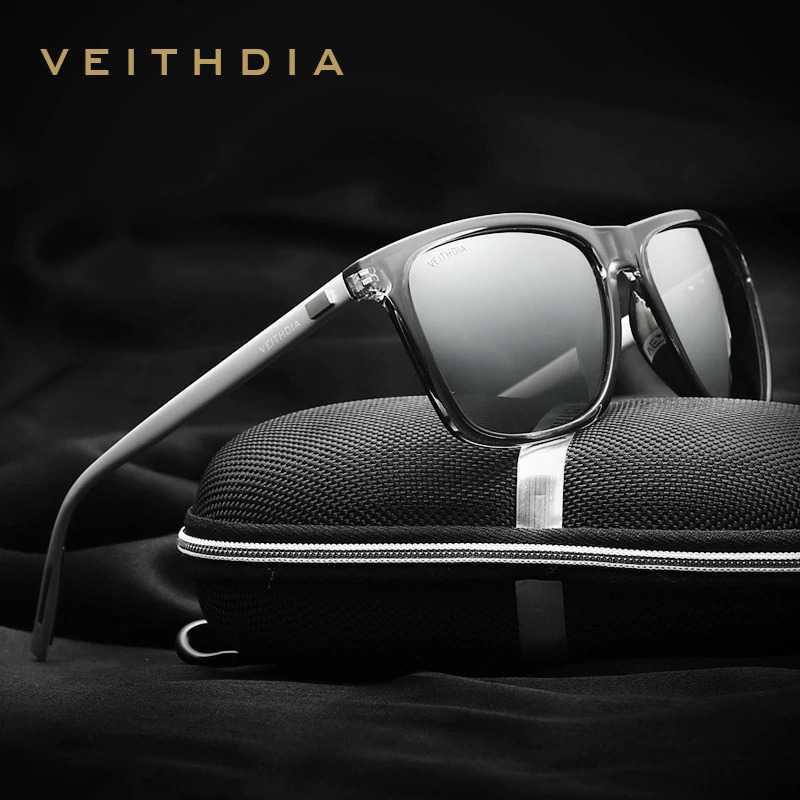 Grab Medan Kacamata Retro UV Polarized Sunglasses kaca mata Veithdia 6108