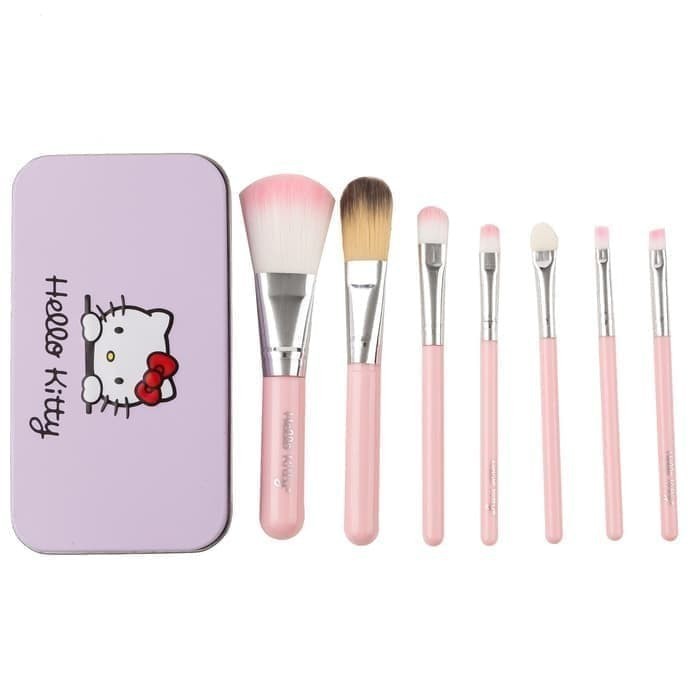 HELLO KITTY BRUSH KUAS SET 7 IN 1 - GOOD QUALITY