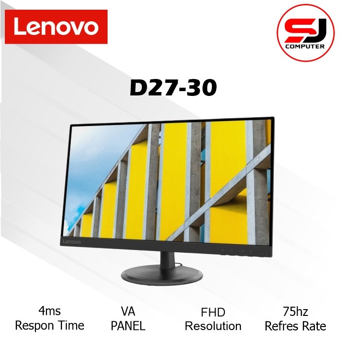 Monitor Lenovo D2730 D27-30 27&quot; 1920 x 1080 HDMI VGA IPS LED