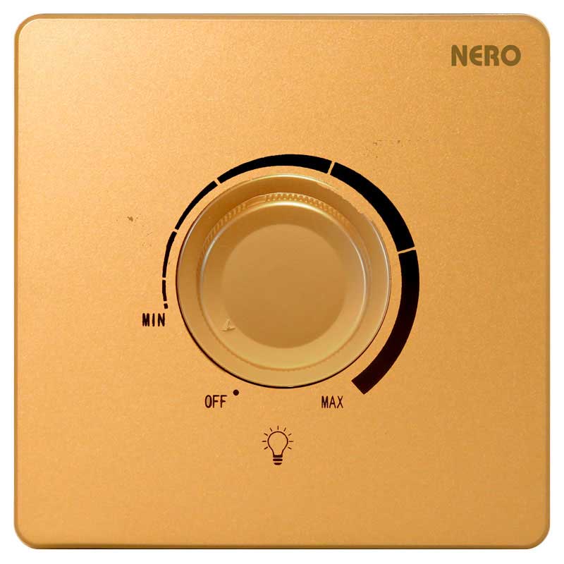 Casa X2L63-Gold 1 Gang Light Dimmer NERO