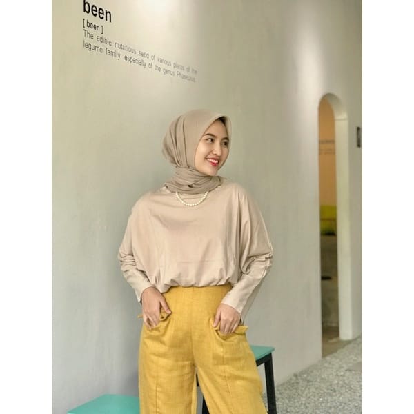 BEFAST - ZEC OOTD Blouse EDYA /Alana Oversize Batwing Blouse / Blouse Wanita / Blouse Oversize Kekiniaan Remaja Wanita / Blouse Polos Casual / Outfit Selebgram Trendy / Terlaris / Keluaran Terbaru