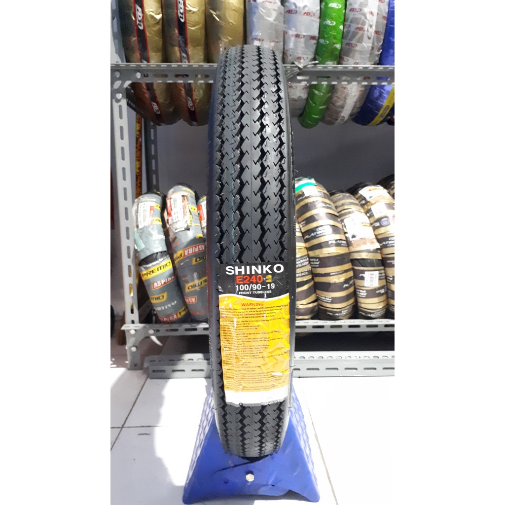 Ban SHINKO E240 Classic WW 100.90.19 Front For Ring 19 HD MOGE dan Motor Custom Classic Vintage dll