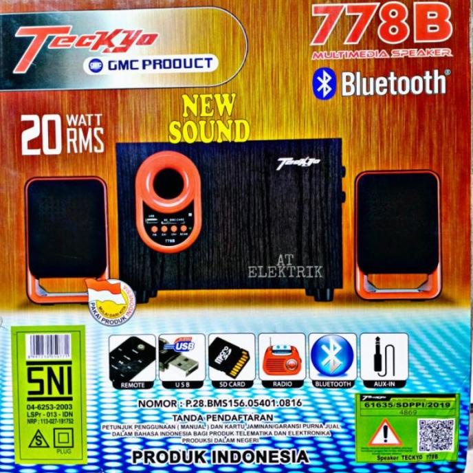 PROMO SPEAKER AKTIF TECKYO 778B MULTI MEDIA SPEAKER TECKYO 778B BLUETO DG63213ES