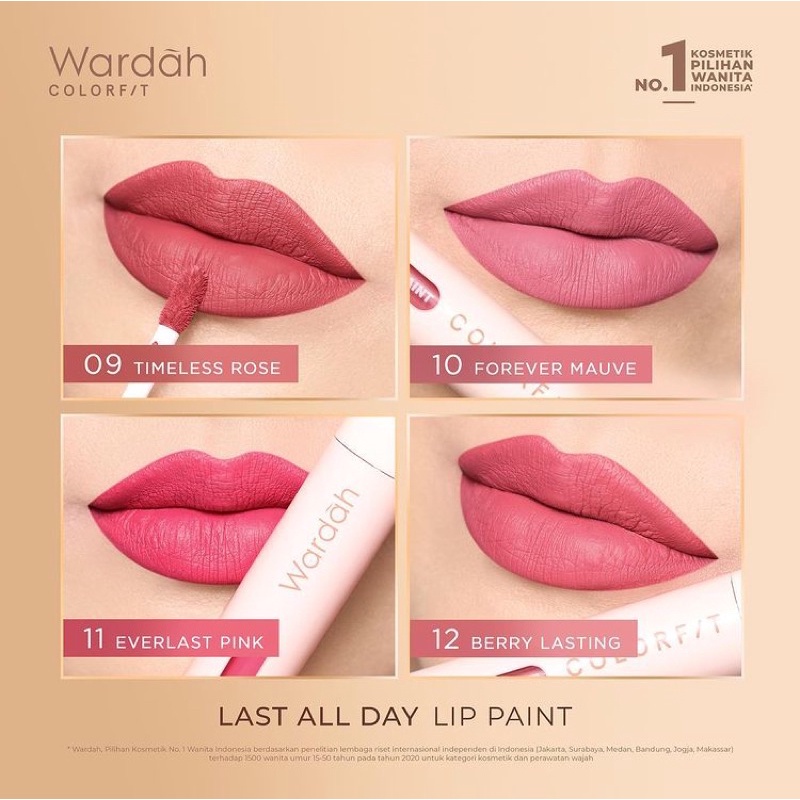 Wardah Colorfit Last All Day Lip Paint