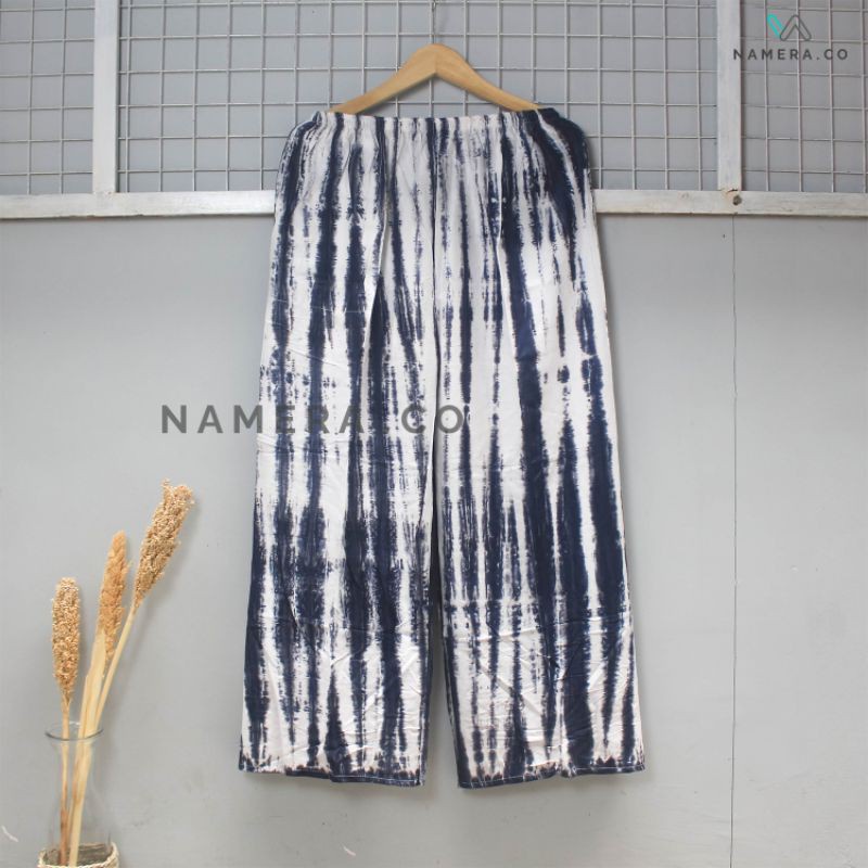 Celana Tidur Kulot Panjang Wanita Motif Tie dye Bali