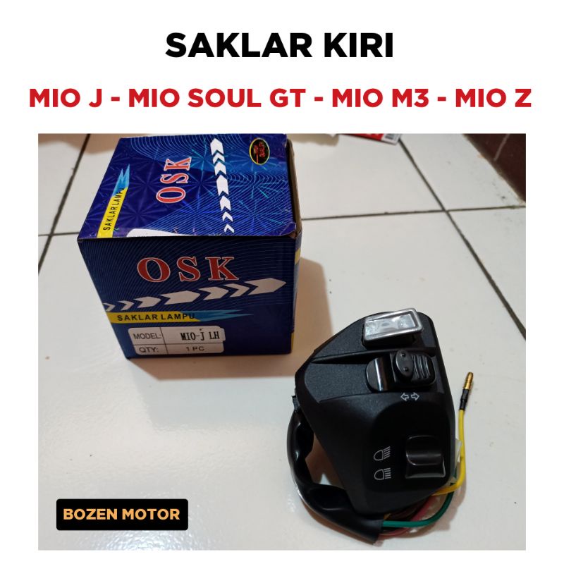 Saklar Kiri Mio J - Mio Soul GT - Mio M3 125 - Mio Z / Holder Tombol Set Lampu Sen Klakson OSK