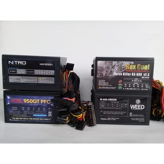 PSU Power Supply 600 Watt pure Merk Campur