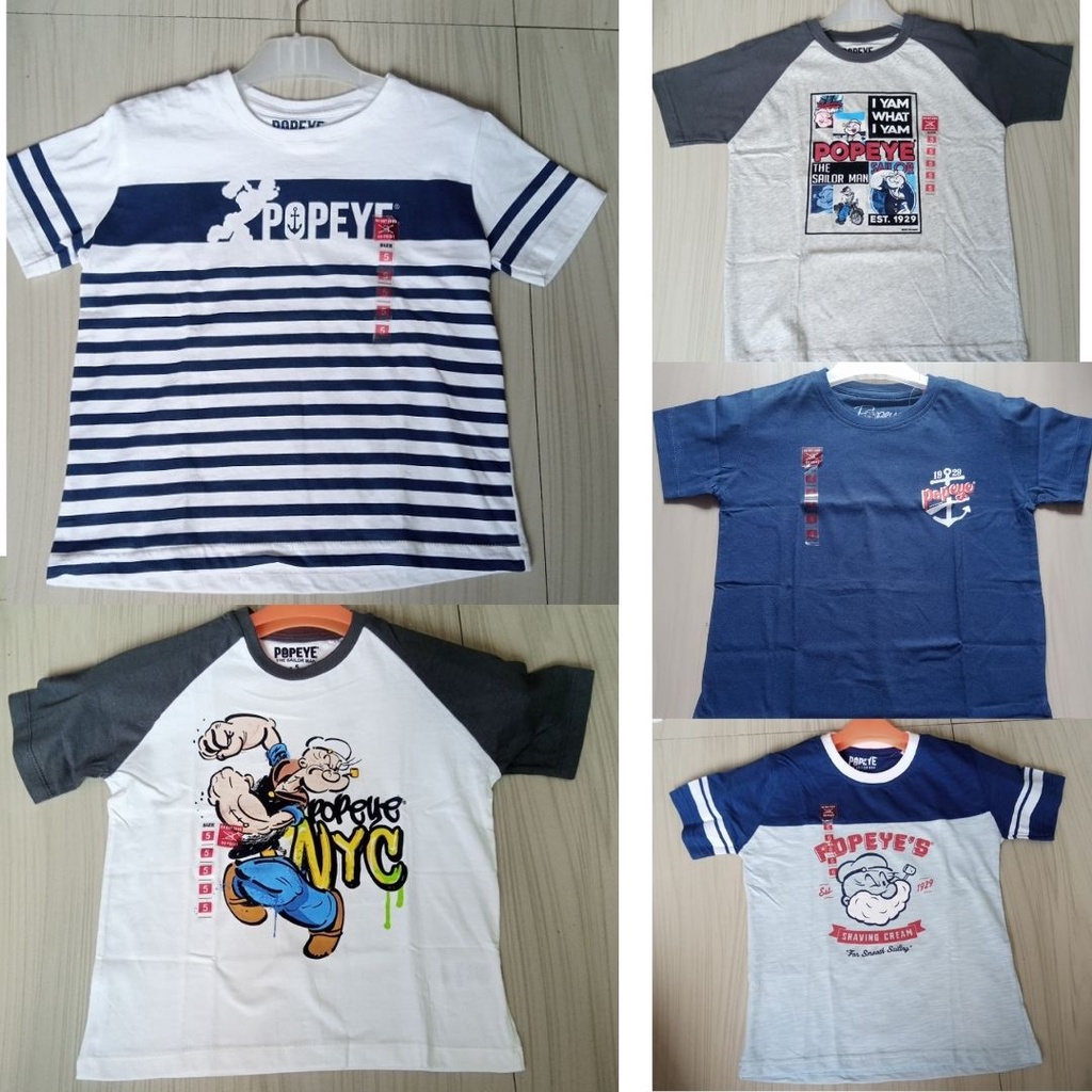 Kaos Popeye Motif Terbaru ( New Arrival )