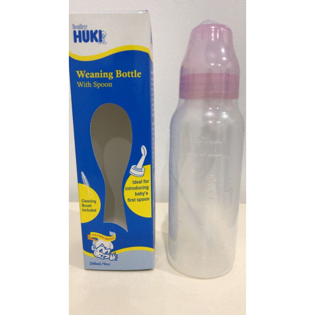 HUKI WEANING BOTTLE W SPOON