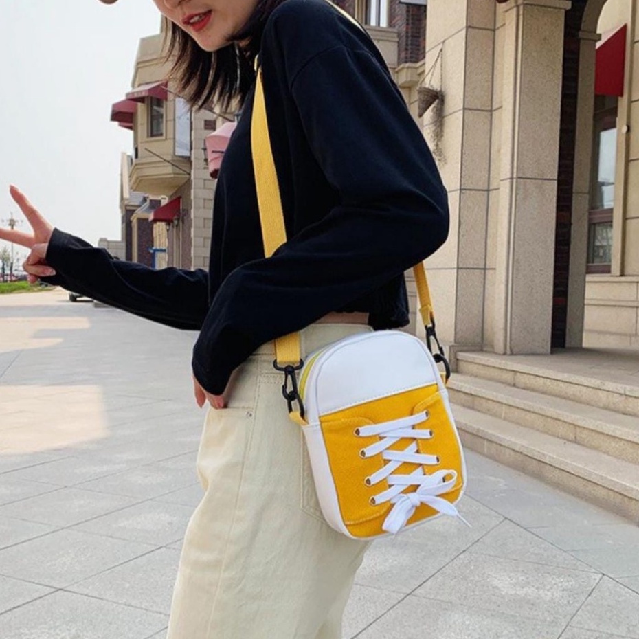 MEIMEISHOP SEPATU - TAS SLINGBAG FASHION WANITA LOKAL SELEMPANG TAS KOREA FASHION SLINGBAG