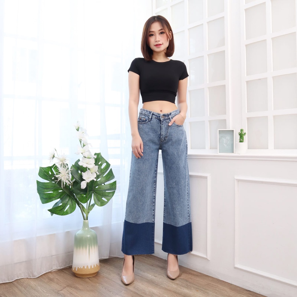 FWR - CELANA BOYFRIEND KULOT JEANS TALITA