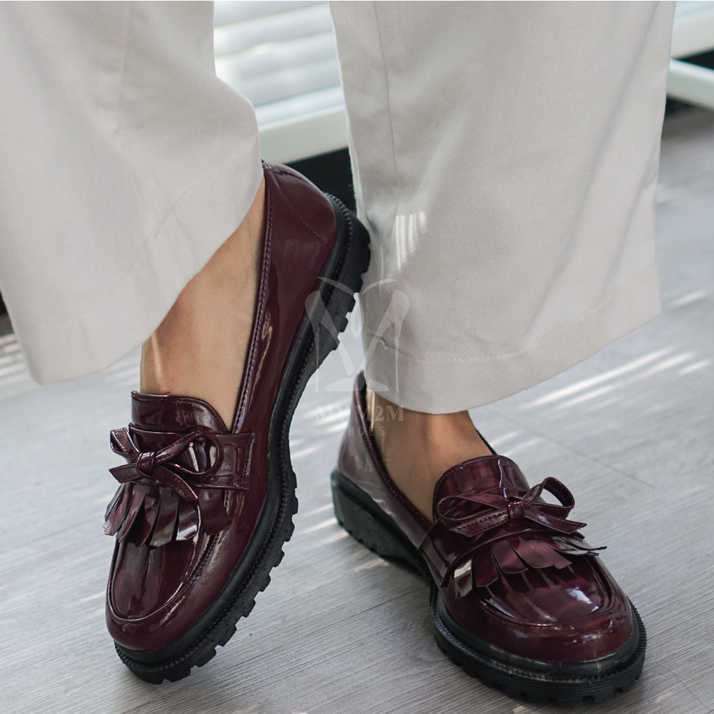 Mym2m Placina Sepatu Docmart Wanita / Loafers Wanita