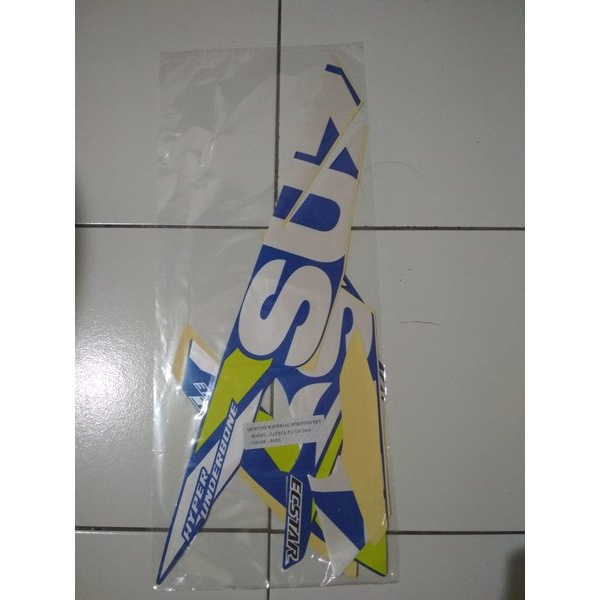 striping stiker lis motor Suzuki satria fu 2019 led biru gp livery