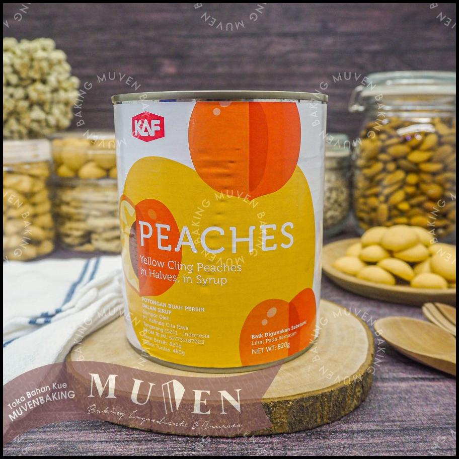 

Buah Kaleng Kaf Peaches 820 Gr / Canned Fruit Can Peach