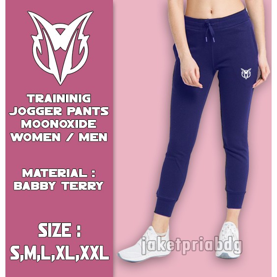 Celana Training jogger cewek HITAM POPULER Original Product MNXD Running SPORTY WANITA/PRIA JOGER