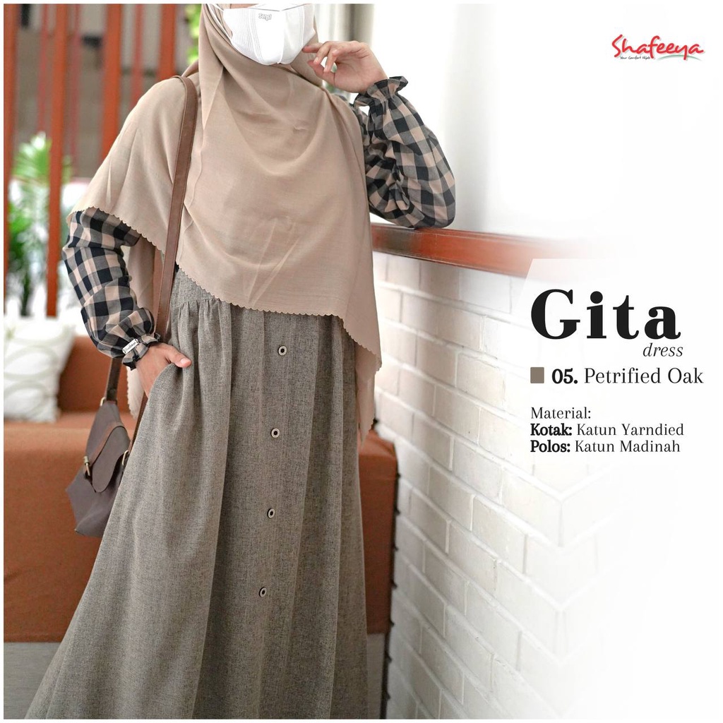 READY Gita Dress Cantik by Shafeeya