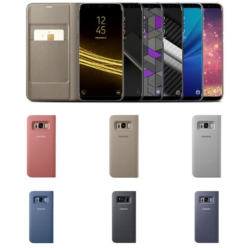 Samsung Galaxy S8 Original LED View Cover Flip Case Casing Lipat Kesing Buku