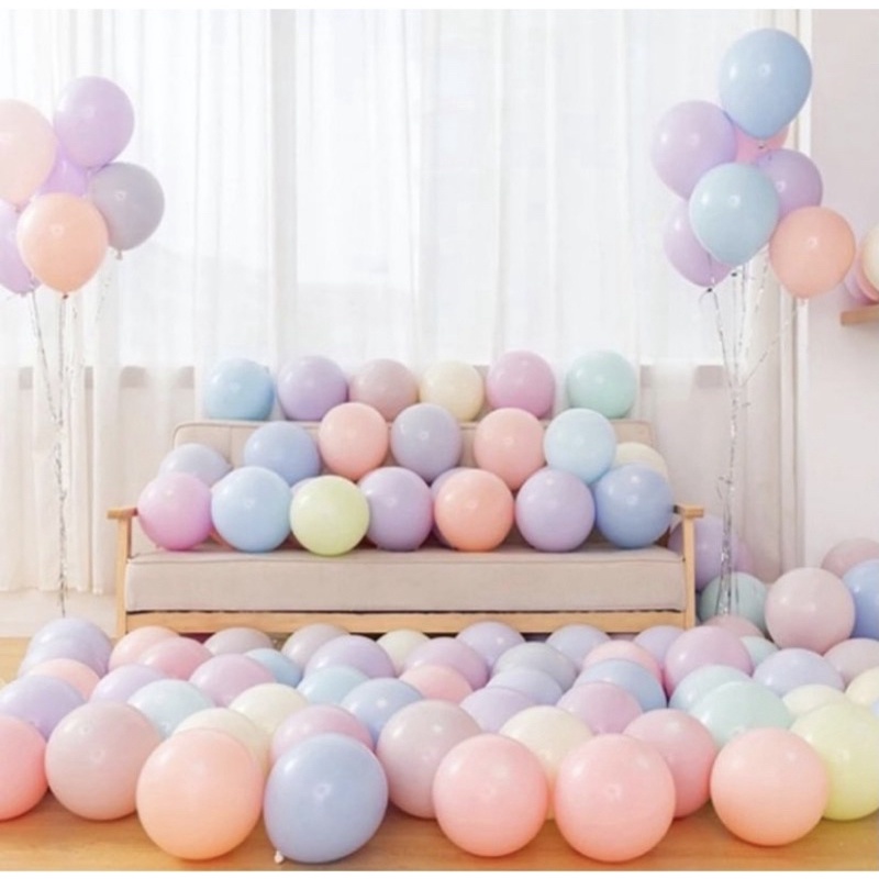 Balon Latex Macaron / Balon Warna Pastel 12inch