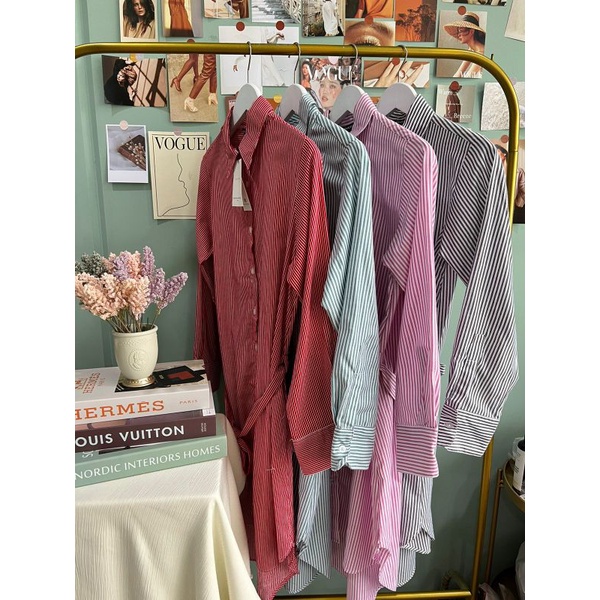 Bnn rep** striped tunic cotton dress