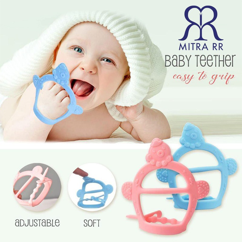 Baby Teether Bracelet - Gigitan Bayi Bentuk Gelang Silikon Food Grade SNI