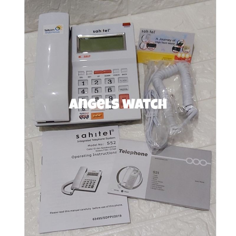 angelswatch telepon sahitel S52 Sahitel S-52 cable phone sahitel resmi garansi 1 tahun
