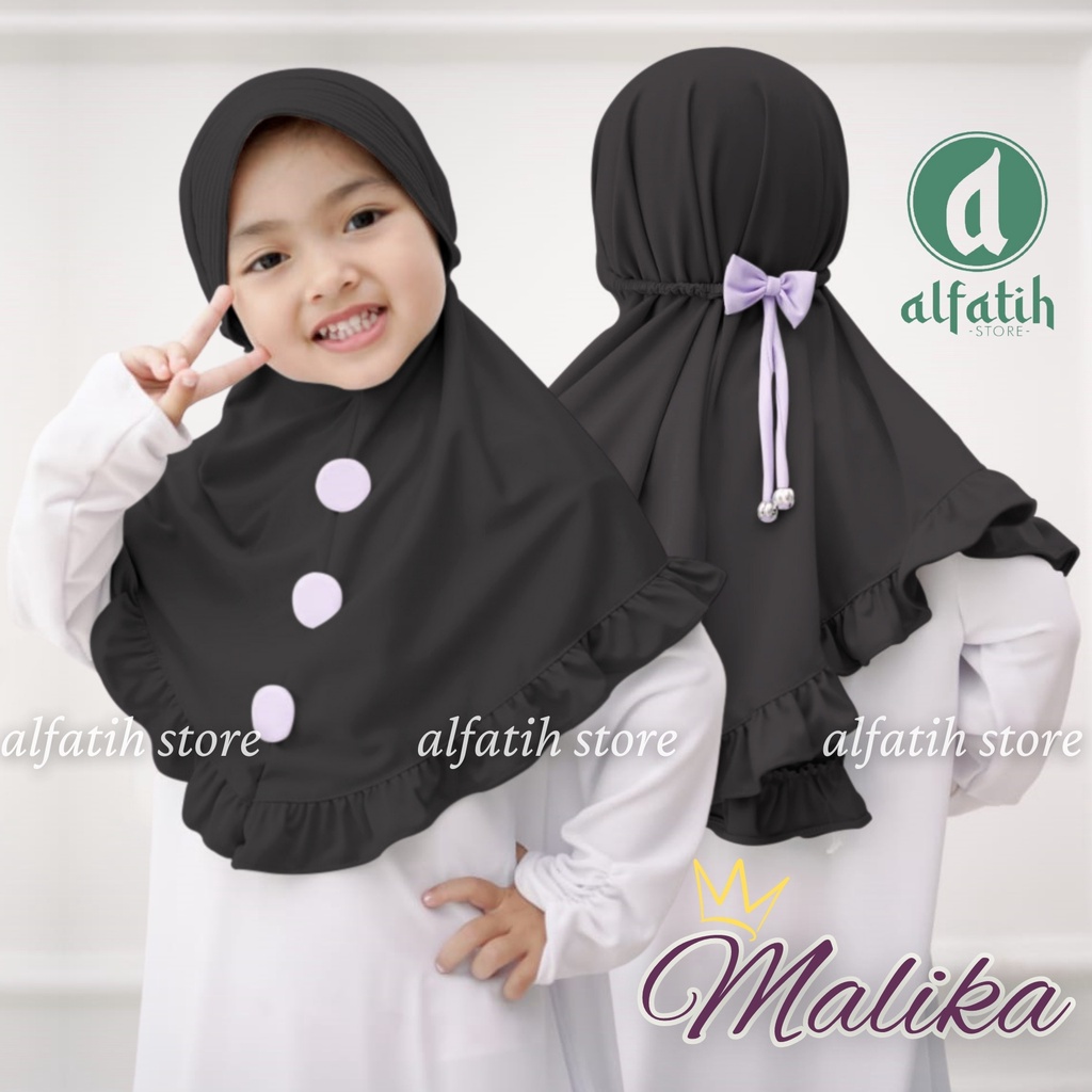 JILBAB ANAK TK - SD MALIKA TALI PITA KARET / PITA KARET / JILBAB ANAK USIA 4-7 TAHUN / PAKAIAN MUSLIMANAK PEREMPUAN / KERUDUNG ANAK TK / HIJAB ANAK TK-SD KHIMAR ANAK