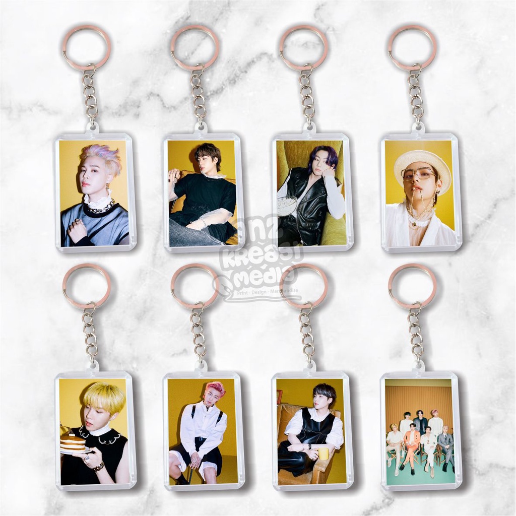 (READY STOCK) GANTUNGAN KUNCI AKRILIK - BTS BUTTER VER 2