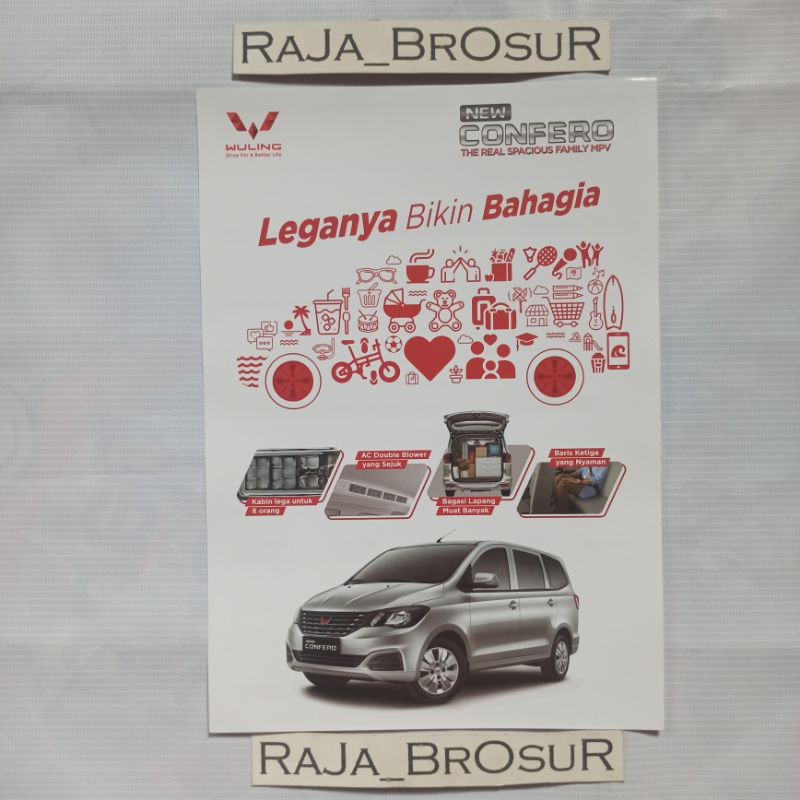 Poster brosur Wuling new Confero