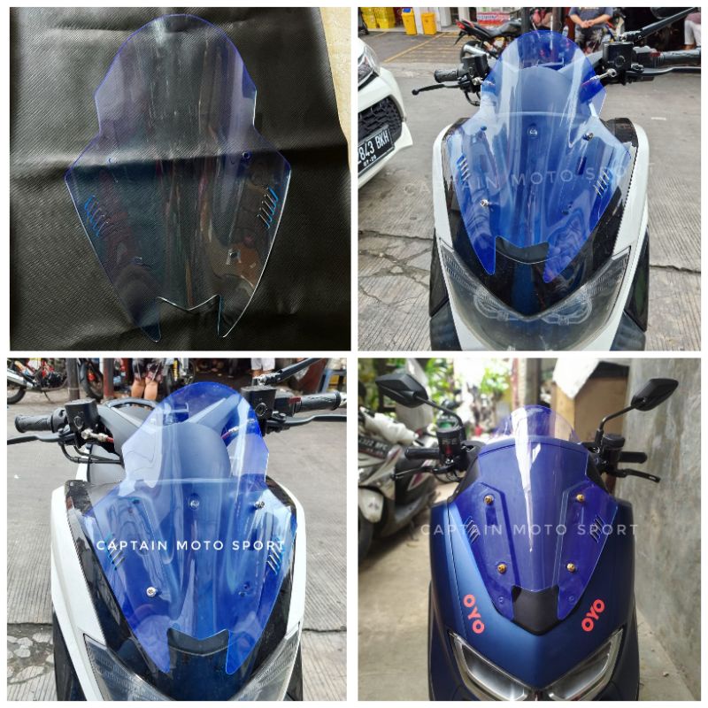 WINDSHIELD VISOR TDR V2 YAMAHA NMAX 155 NEW OLD ICE BLUE