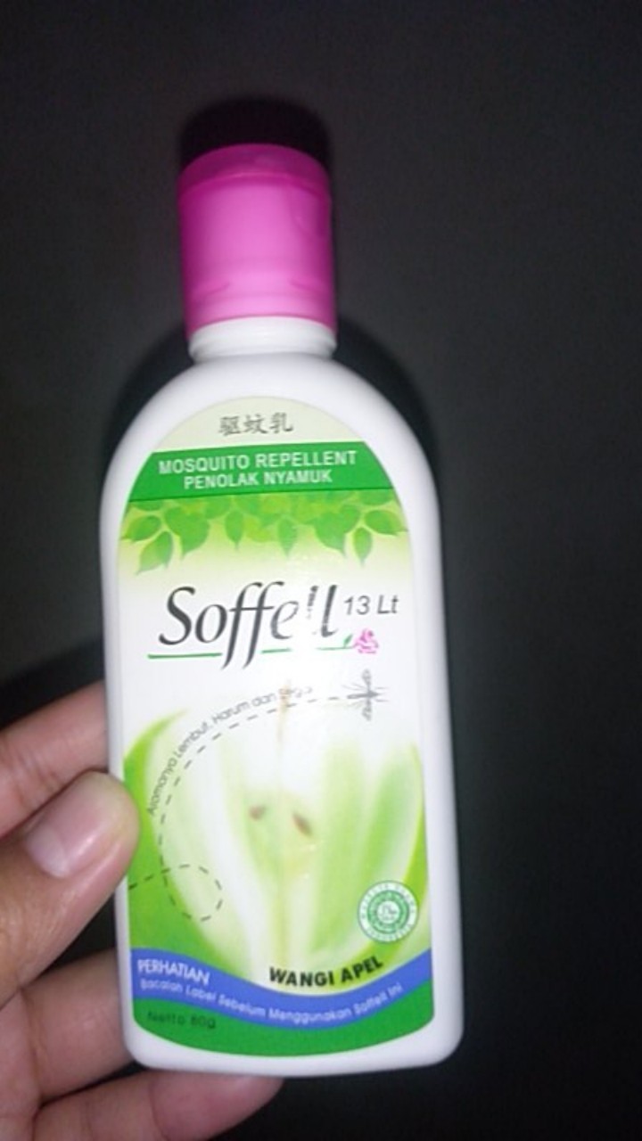 Soffell Anti Nyamuk Botol 80 Gram / 80g, Sofel Anti Nyamuk, Soffell 80g 80gram, Soffell Apel