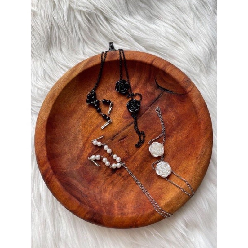 STRAP MASKER KONEKTOR MASKER MAWAR 2in1 HANDMADE