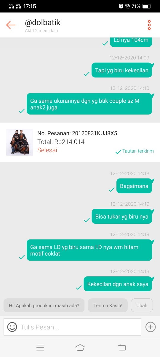 Batik Couple / Batik Couple Keluarga / Batik Jumbo / Sarimbit Keluarga / Baju Batik Marsya Gurdo