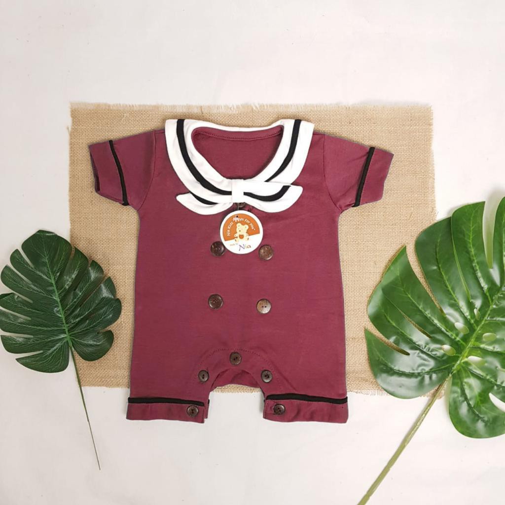 Baju Bayi Romper Sailor/Baju Romper Pendek Bayi