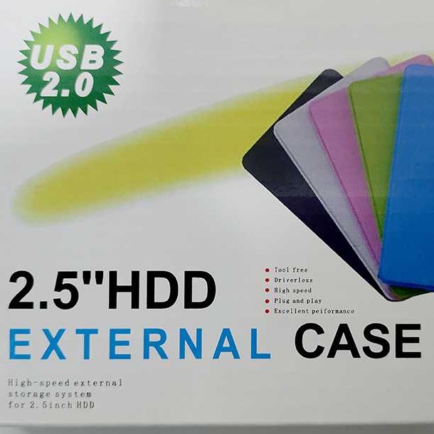 Casing Harddisk external 2.5 inch HDD SATA Enclosure USB 2.0 New USB 3.0 2.5inch SATA HDD Case SSD Enclosure External Mobile Hard Disk Drive Case Box USB2.0 Hard Disk Box Serial Interface Mechanical Solid State SSD External Mobile Hard Disk Box Multi