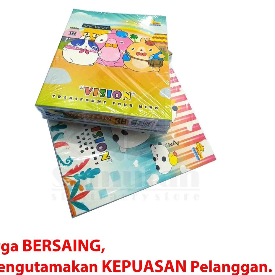 

Miliki Buku Tulis Sekolah Vision 38 Lembar / Buku Ukuran Quarto 38lbr / Buku Tulis TK SD SMP 60 gsm 시