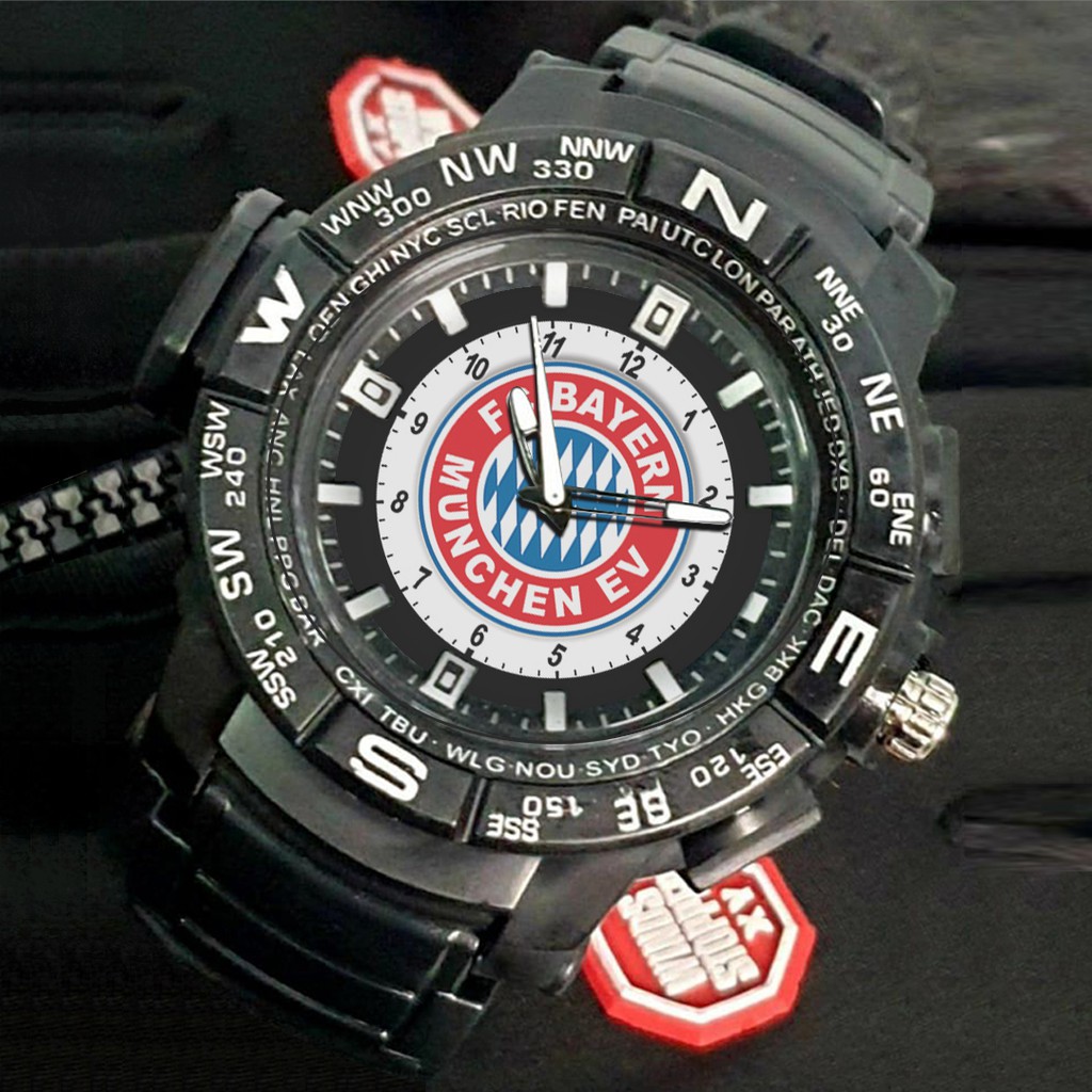 (EXCLUSIVE) Jam Tangan FC BAYERN MUNCHEN motif 1 Sport Bagus