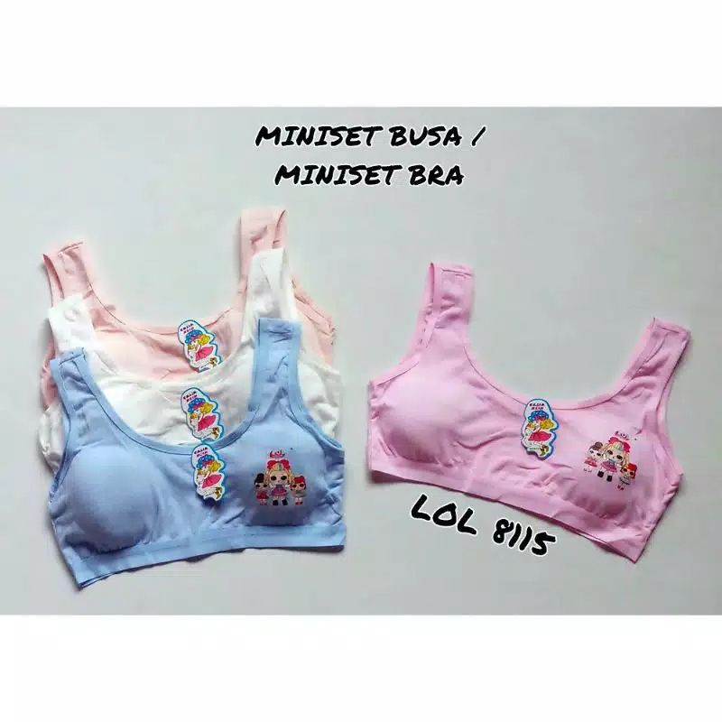 Miniset Busa Lepas / Miniset Anak SD SMP ABG / Mini Set Bra
