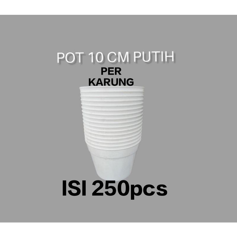 Pot putih 10cm (per karung)