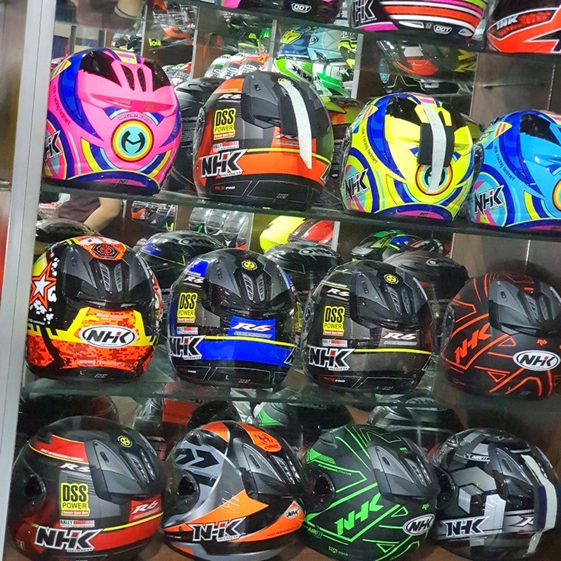 Helm nhk r6 corak motif terbaru Original murah meriah