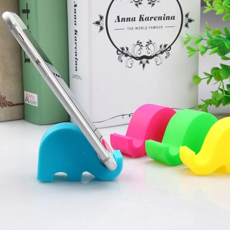 Creative Cartoon Elephant Desk Stand/ Universal Multicolor Mobile Phone Holder/ Lazy Portable Stand for Watching TV