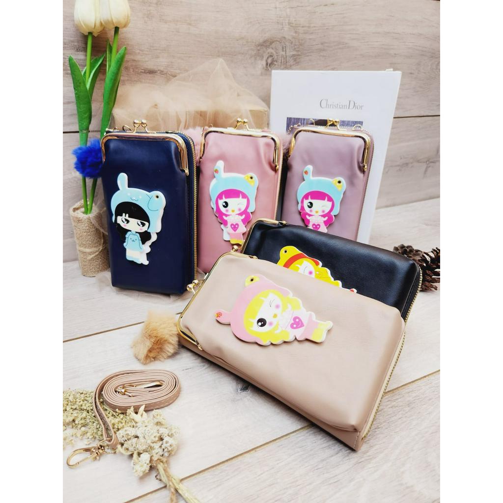 Tas Hp Forever Young/Dompet Hp Behel Resleting 1/Tas Hp Wanita anime BONEKA Style5M-101