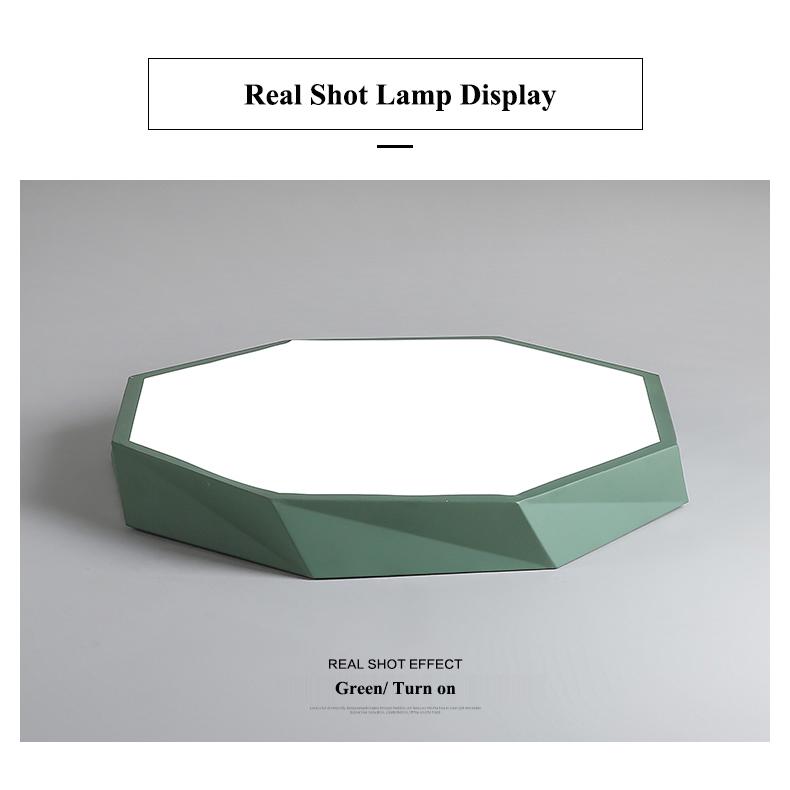 Lampu Plafon LED Desain Geometri Nordic Geometri Bahan Lampu Plafon LED Desain Geometri Nordic Geometri Bahan