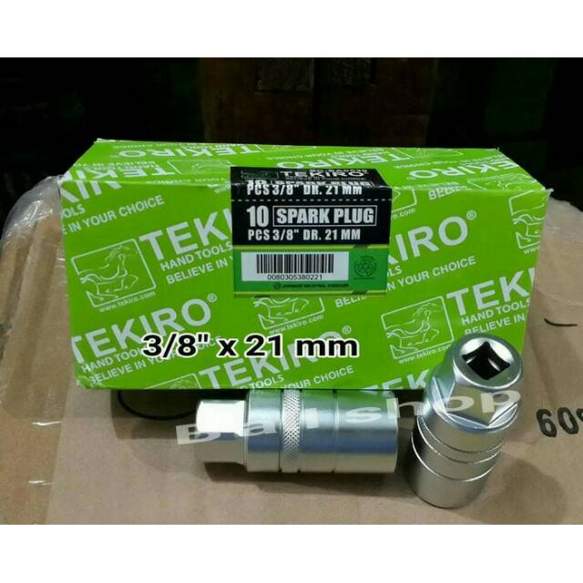 Mata Sock Busi 3/8&quot; x 21 mm Tekiro (Harga Per Pcs)