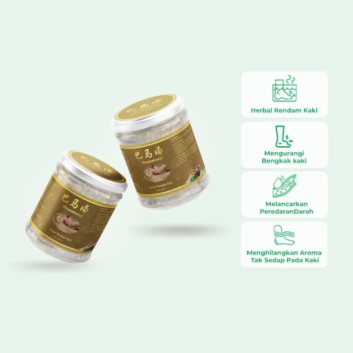Rendam Kaki Herbal Bahan Alami - Bamatang