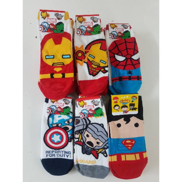 KAOS KAKI KARAKTER KOREA MARVEL CHARACTER WOMEN SNEAKER SOCKS